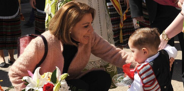 Cospedal participa en la Misa y ofrenda floral en honor a San Gregorio Magno en Navas de Jorquera (Albacete)
