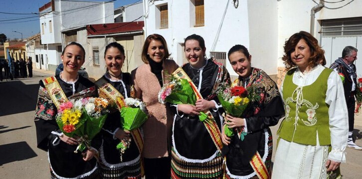 Cospedal participa en la Misa y ofrenda floral en honor a San Gregorio Magno en Navas de Jorquera (Albacete)