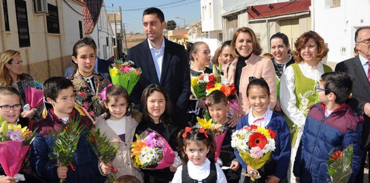 Cospedal participa en la Misa y ofrenda floral en honor a San Gregorio Magno en Navas de Jorquera (Albacete)