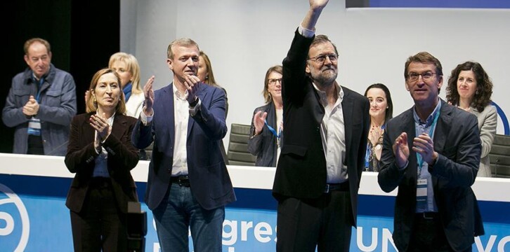 Mariano Rajoy en la clausura del Congreso del PP de Pontevedra