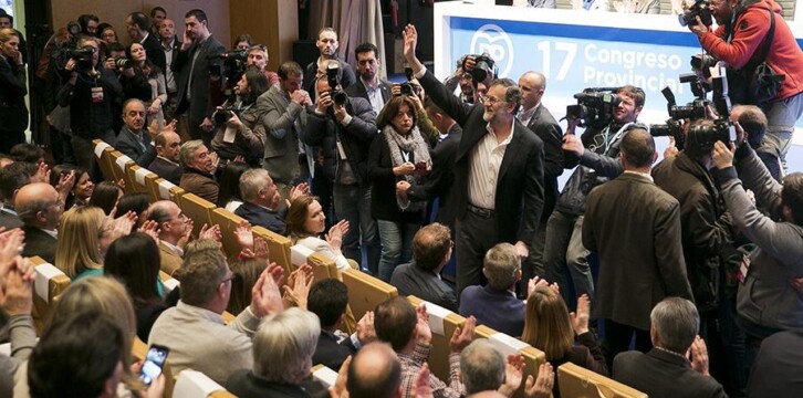 Mariano Rajoy en la clausura del Congreso del PP de Pontevedra