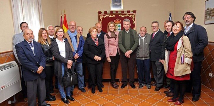 Cospedal en Layos (Toledo)