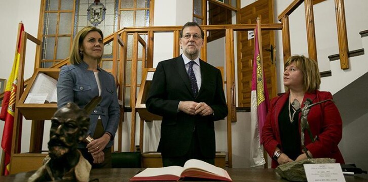 Mariano Rajoy visita el Museo Centro Cervantino de El Toboso con María Dolores de Cospedal