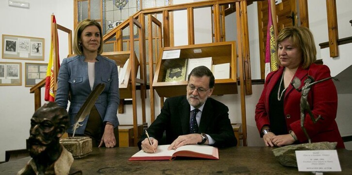 Mariano Rajoy visita el Museo Centro Cervantino de El Toboso con María Dolores de Cospedal