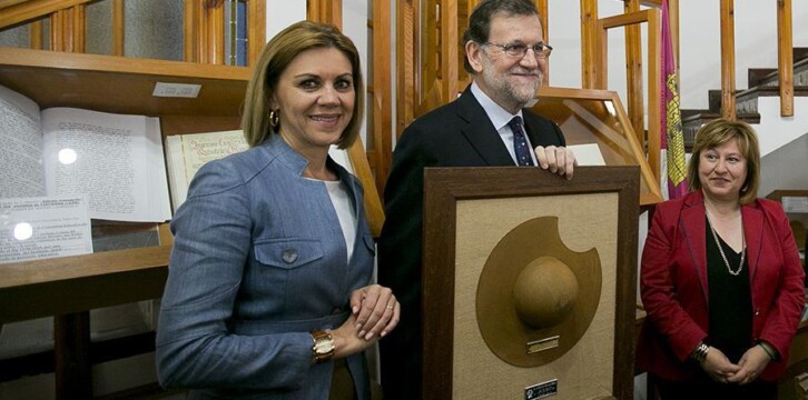 Mariano Rajoy visita el Museo Centro Cervantino de El Toboso con María Dolores de Cospedal