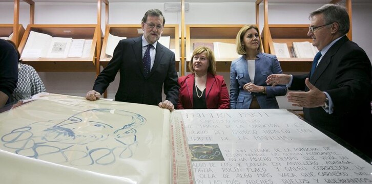 Mariano Rajoy visita el Museo Centro Cervantino de El Toboso con María Dolores de Cospedal