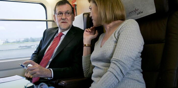 Mariano Rajoy y María Dolores de Cospedal rumbo a Alicante
