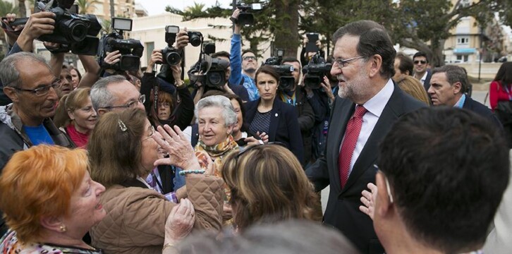 Mariano Rajoy pasea por Alicante