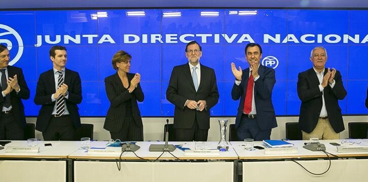 Mariano Rajoy preside la reunión de la Junta Directiva Nacional del PP