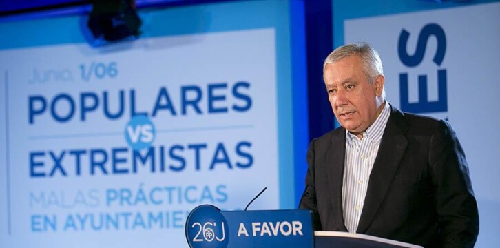 El vicesecretario de Autonomías y Ayuntamientos del PP, Javier Arenas