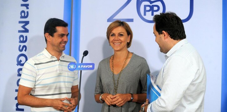 Mª Dolores Cospedal preside la Junta Directiva Provincial del PP de Albacete