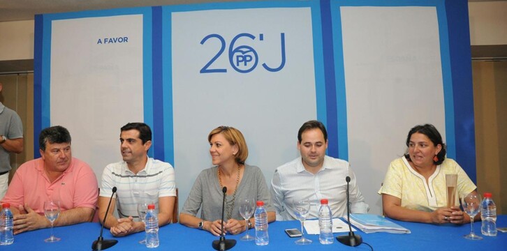 Mª Dolores Cospedal preside la Junta Directiva Provincial del PP de Albacete
