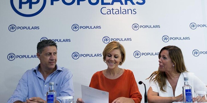 María Dolores de Cospedal preside la Junta Directiva del PP de Cataluña