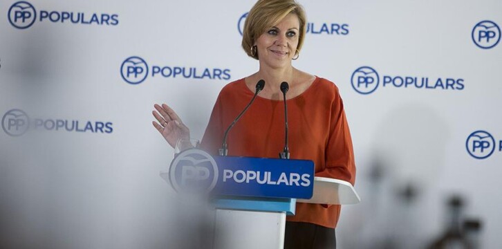 La secretaria general del Partido Popular, María Dolores de Cospedal