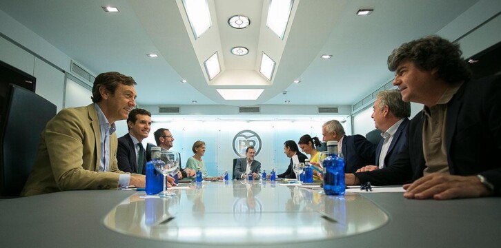 Mariano Rajoy preside la reunión del Comité de Dirección