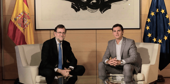 Mariano Rajoy se reúne con Albert Rivera