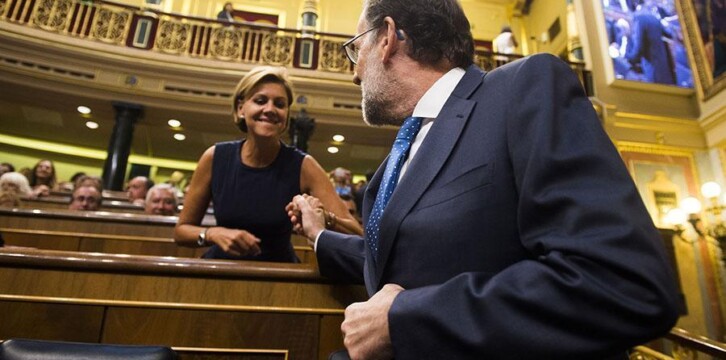 Mariano Rajoy durante la sesión de investidura