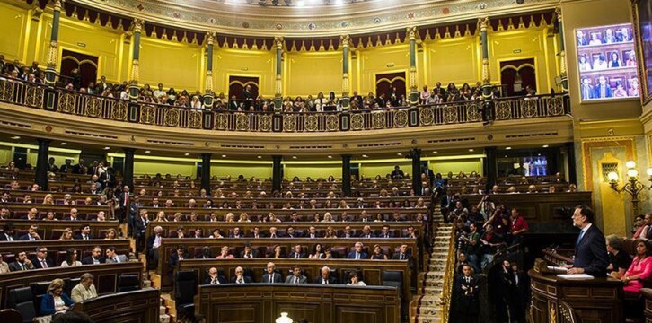 Mariano Rajoy durante la sesión de investidura