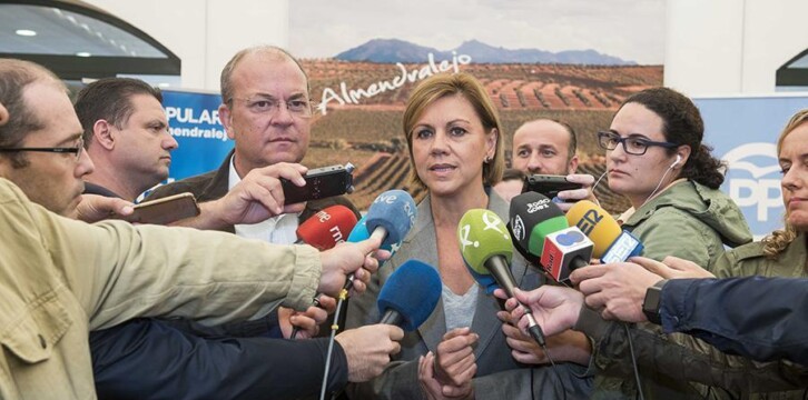 María Dolores de Cospedal en la Interparlamentaria del PP de Extremadura