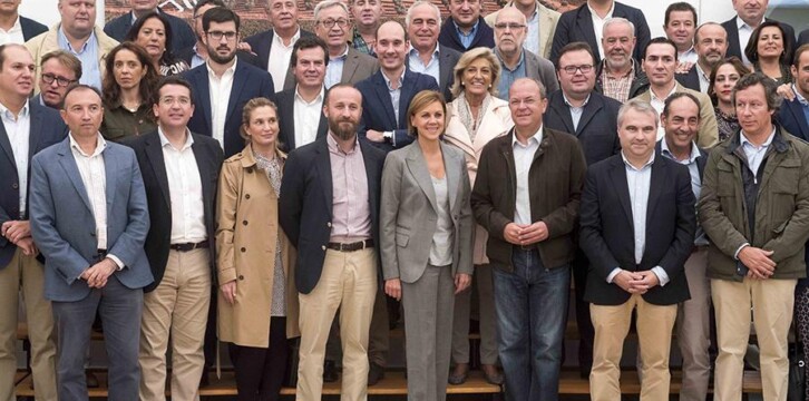 María Dolores de Cospedal en la Interparlamentaria del PP de Extremadura