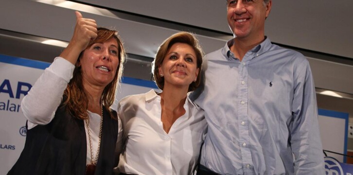 Cospedal clausura un acto con simpatizantes del Partido Popular en Barcelona