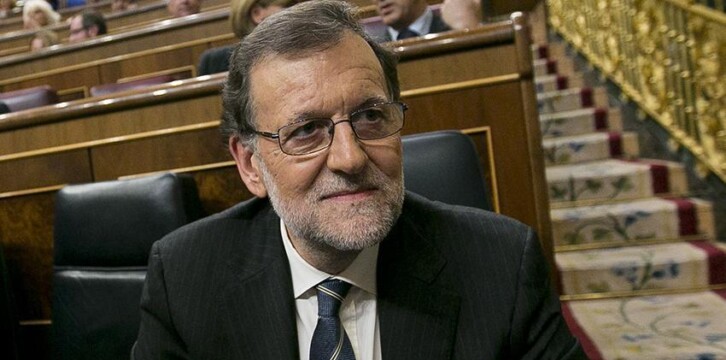 Mariano Rajoy durante la sesión de investidura