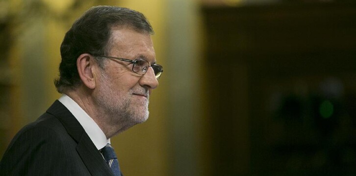 Mariano Rajoy durante su intervención en la sesión de investidura