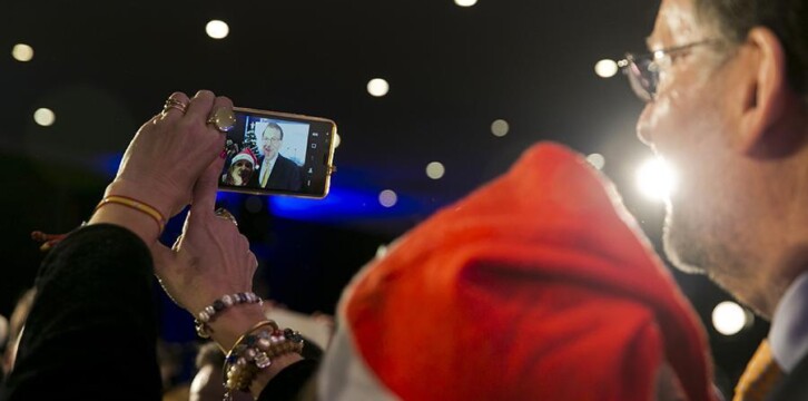 Mariano Rajoy asiste a la copa de Navidad del PP de Córdoba