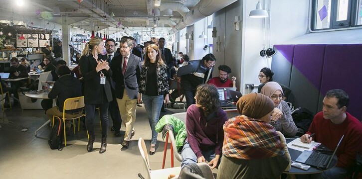 Andrea Levy visita el Campus Madrid
