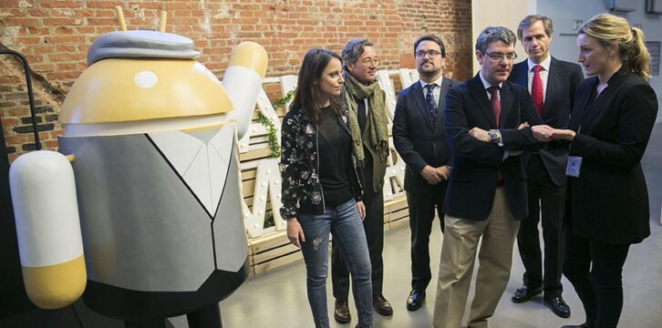 Andrea Levy visita el Campus Madrid