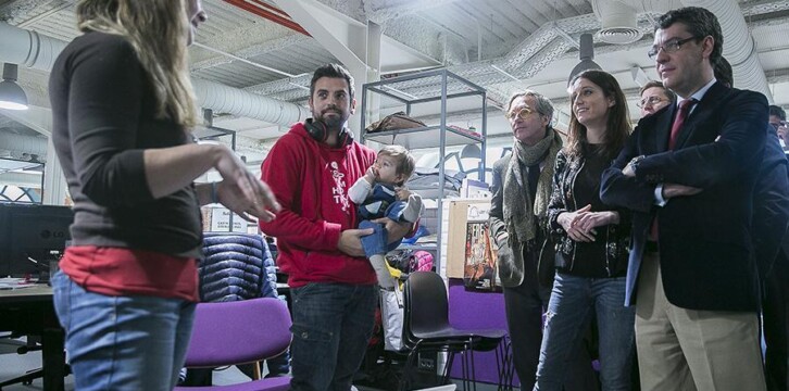 Andrea Levy visita el Campus Madrid