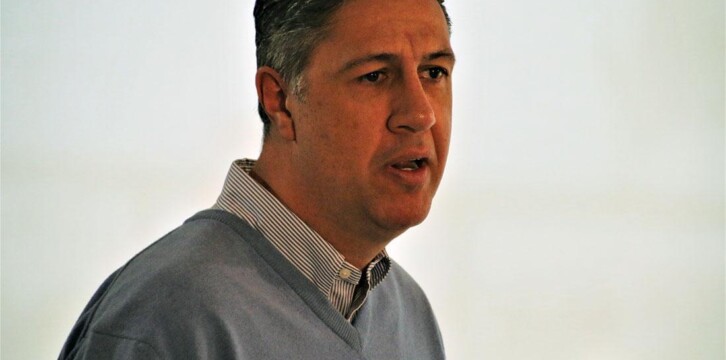 García Albiol durante un acto con compromisarios del PP en Barcelona