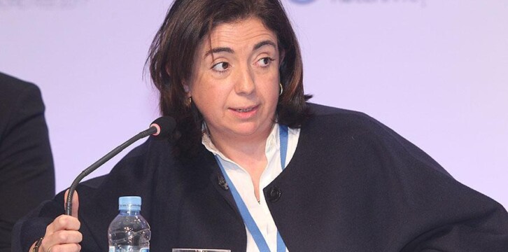 Sandra Moneo durante su intervención