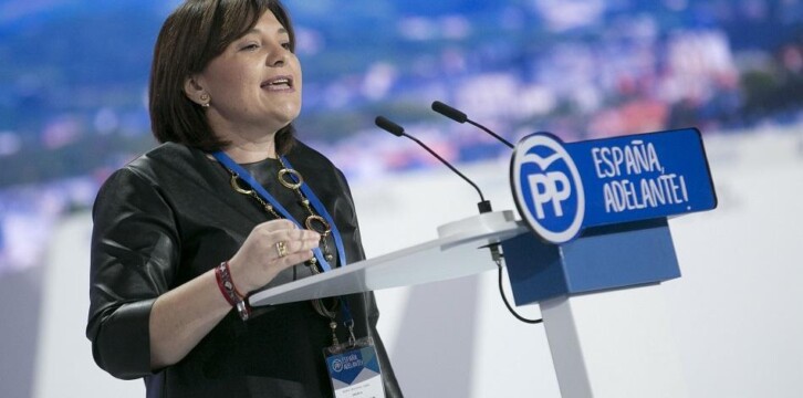 Isabel Bonig durante la Ponencia Social del 18 Congreso del PP