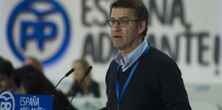 Alberto Nuñez Feijóo durante la Ponencia Económica y Administración Terriotorial