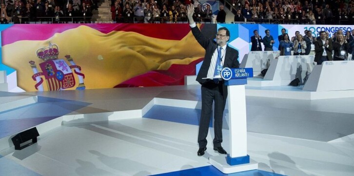 Mariano Rajoy durante la clausura del 18 Congreso del PP