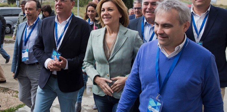La secretaria general del Partido Popular, María Dolores Cospedal, participa en el 12 Congreso del PP de Extremadura