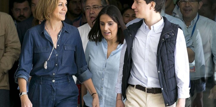 Mª Dolores Cospedal a su llegada al 14 Congreso Nacional de NNGG