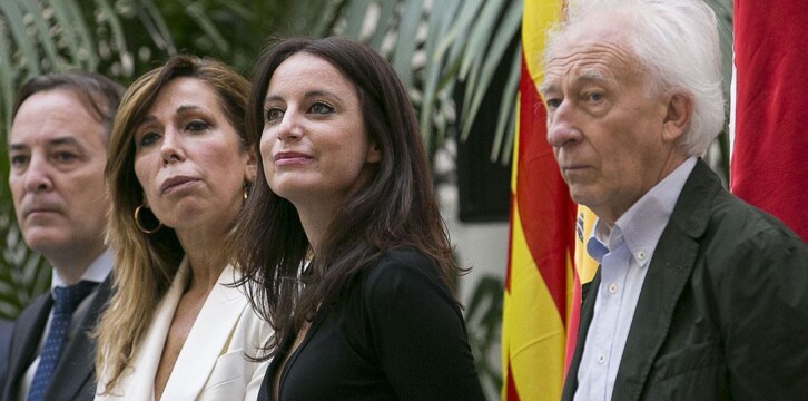 Andrea Levy participa en un acto en apoyo a la Constitución Española en Madrid