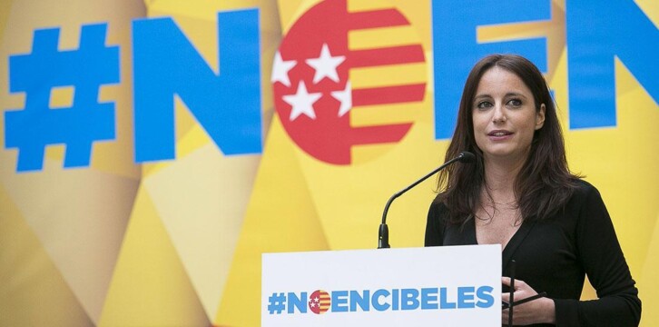 Andrea Levy participa en un acto en apoyo a la Constitución Española en Madrid