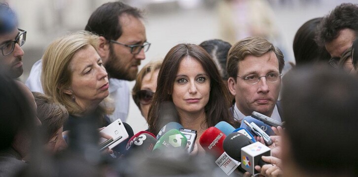Andrea Levy participa en un acto en apoyo a la Constitución Española en Madrid