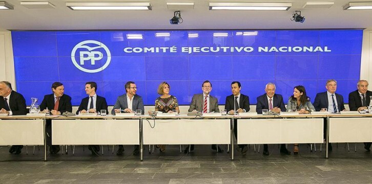 Mariano Rajoy preside la reunión del Comité Ejecutivo Nacional del PP