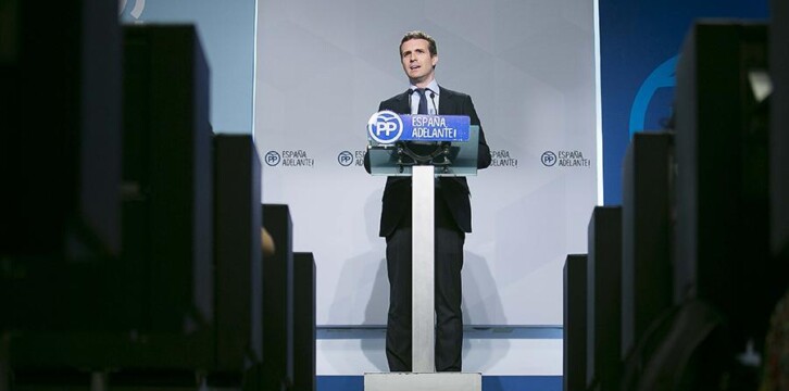 Rueda de prensa de Pablo Casado
