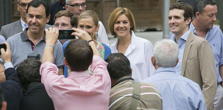Mª Dolores Cospedal clausura el acto de balance de dos años de gobierno de Cifuentes en Madrid