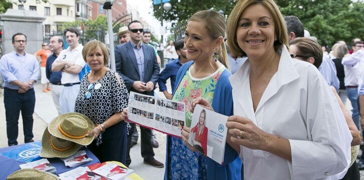 Mª Dolores Cospedal clausura el acto de balance de dos años de gobierno de Cifuentes en Madrid