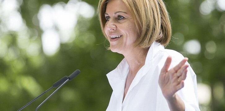 Mª Dolores Cospedal clausura el acto de balance de dos años de gobierno de Cifuentes en Madrid