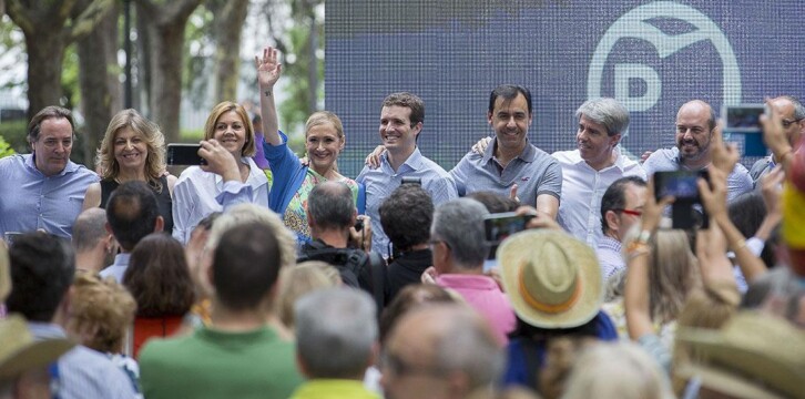 Mª Dolores Cospedal clausura el acto de balance de dos años de gobierno de Cifuentes en Madrid