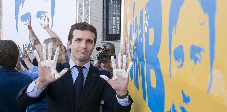 Pablo Casado en el homenaje a Miguel Ángel Blanco