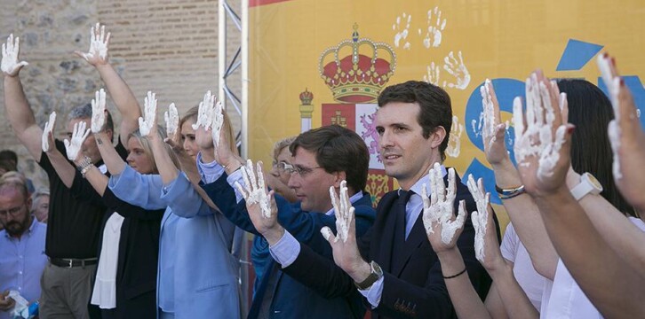 Pablo Casado en el homenaje a Miguel Ángel Blanco