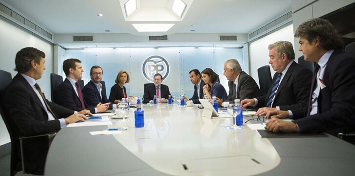 Mariano Rajoy preside la reunión del Comité de Dirección del PP